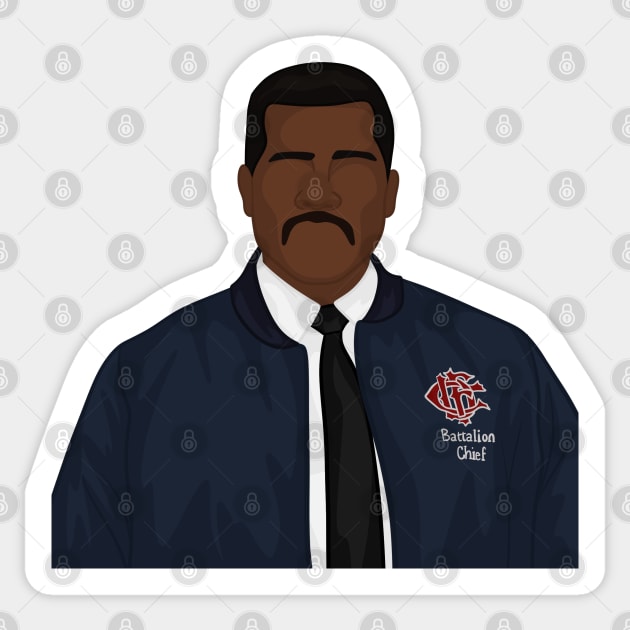 Wallace Boden | Chicago Fire Sticker by icantdrawfaces